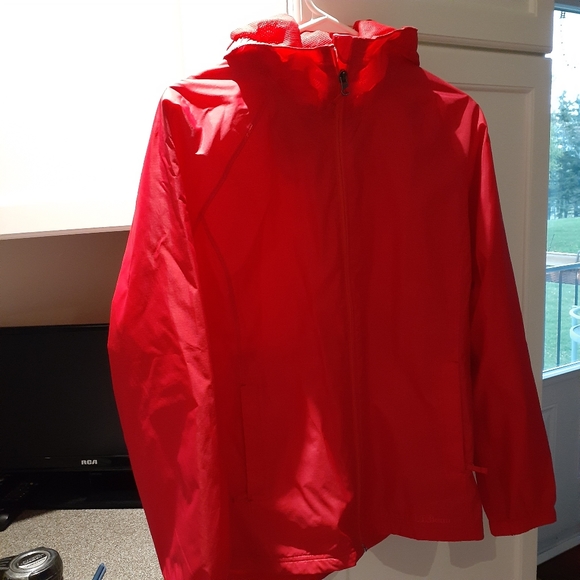 LL BEAN Lightweight windbreaker jacket Red/Pink Size Medium - Picture 5 of 6